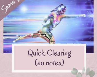 Quick Energy Clearing Session (No Notes) - Remove Energy Blocks - Immediate access PDF with Basic Session Info &  DIY Tips