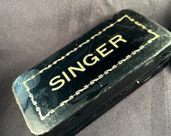 Vintage Singer Sewing Machine Attachments and Manual Set