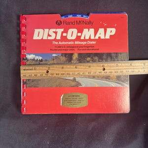 Vintage Rand McNally Dist-O-Map