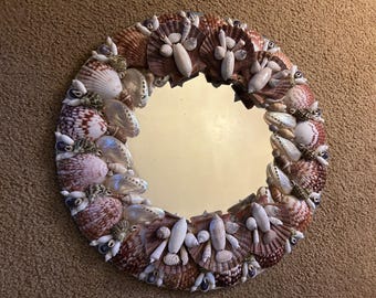 Handmade Seashell Mirror