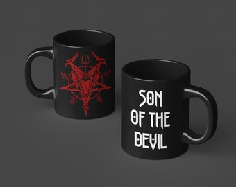Satanic Son Of The Devil Mug - Gothic Gift For Him