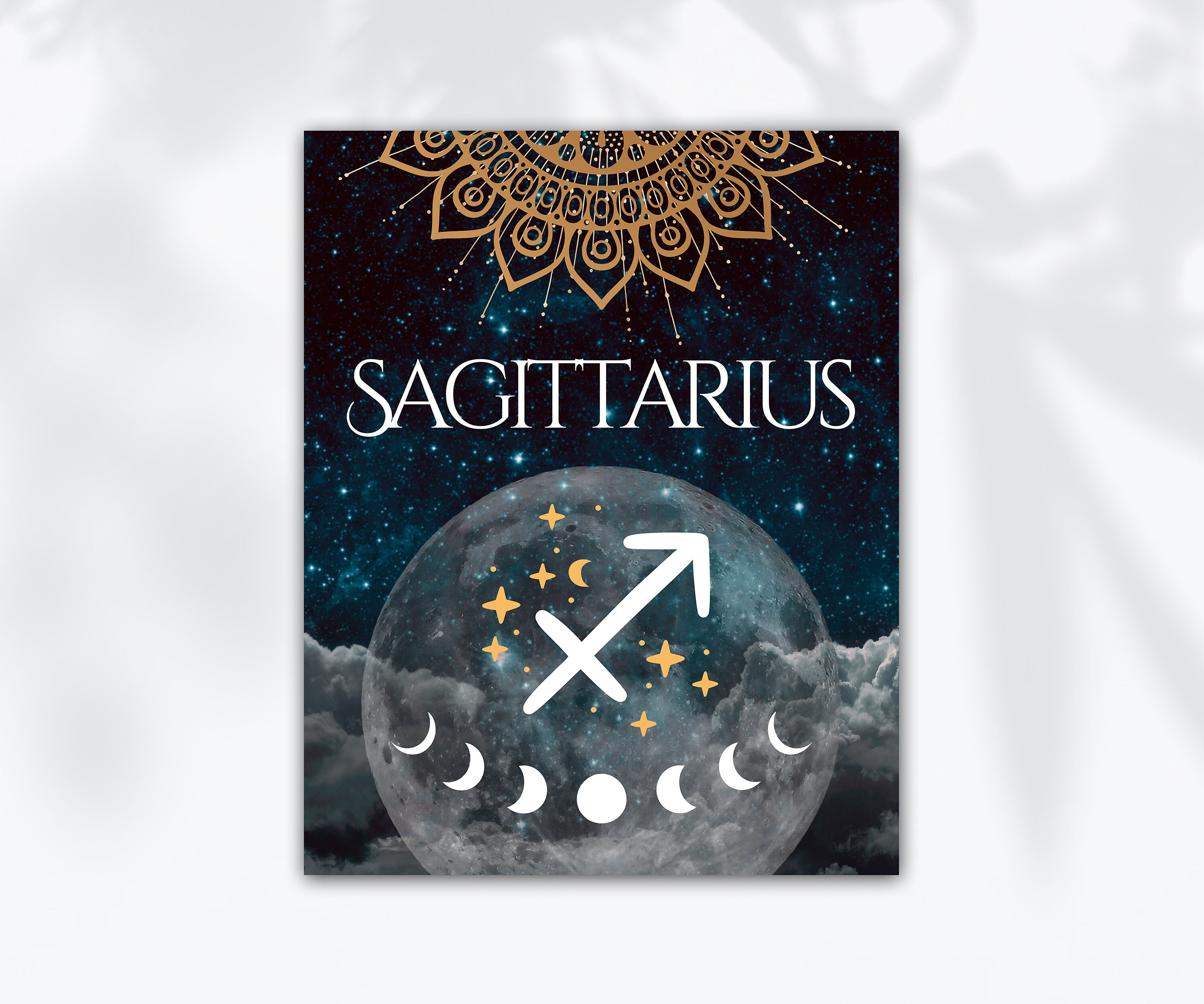 Home & Living Wall Décor Astrological Wall Art Illustration Zodiac