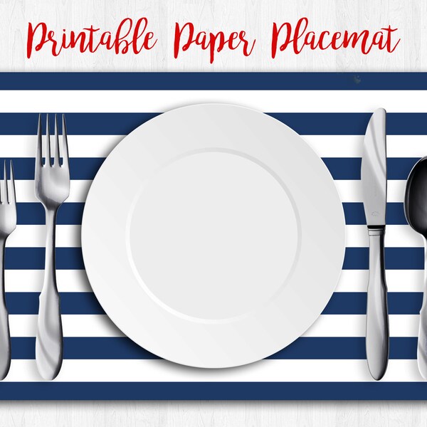 Navy Blue Placemats Etsy
