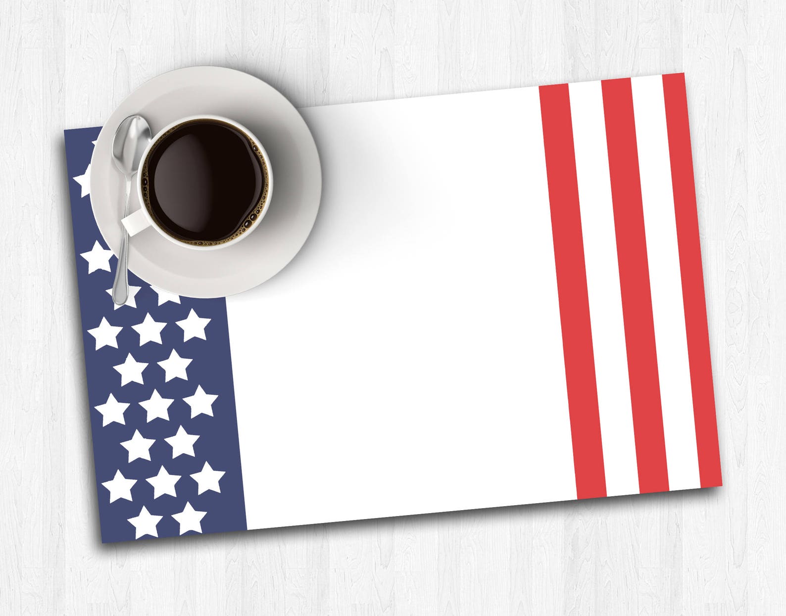 Printable Placemats Paper Placemat 4th of July Placemat Etsy