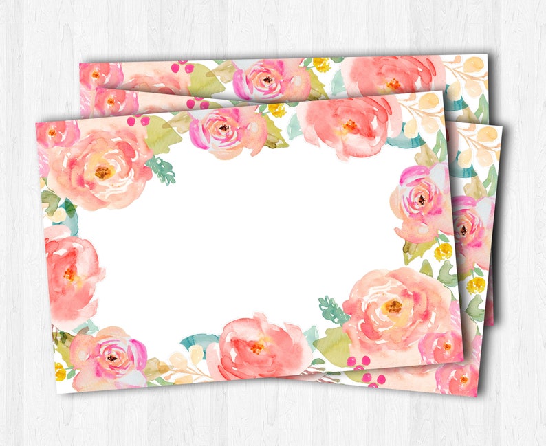Floral Paper Placemats Vintage Placemats Wedding Placemats Etsy