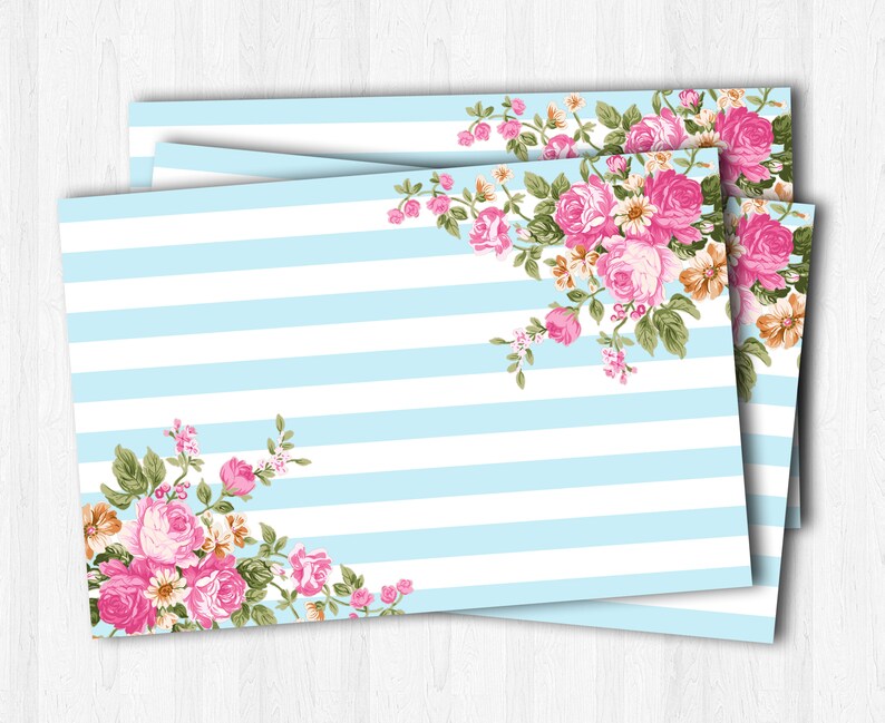 Baby Shower Placemats Paper Placemats Blue White Placemat Etsy