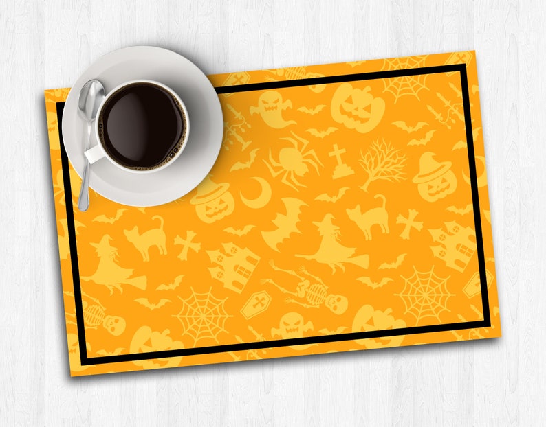 Disposable Placemats Halloween Table Runner Halloween Printable Placemats Fall Paper Placemats Halloween Linens Halloween Party Decor