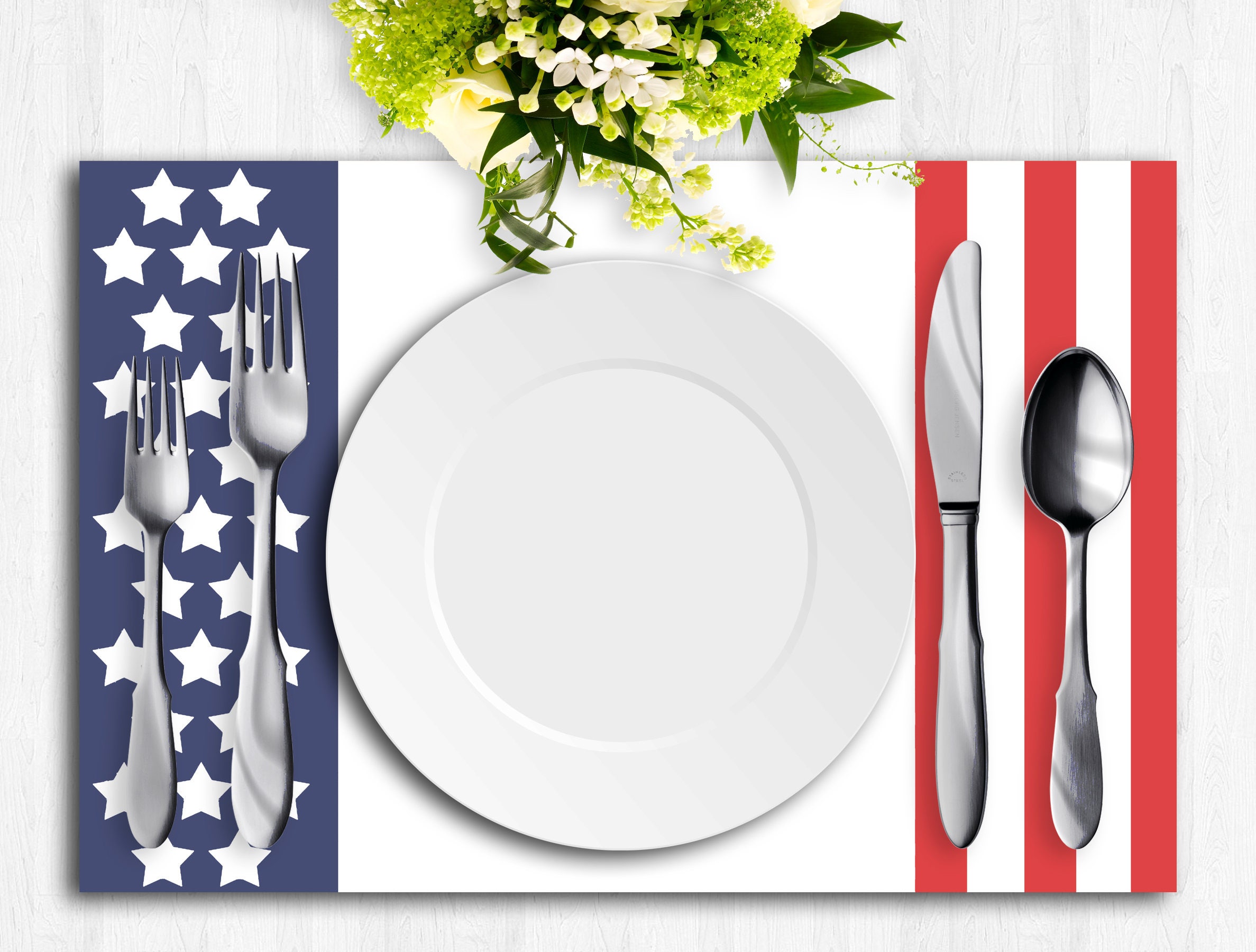 Printable Placemats Paper Placemat 4th of July Placemat Etsy