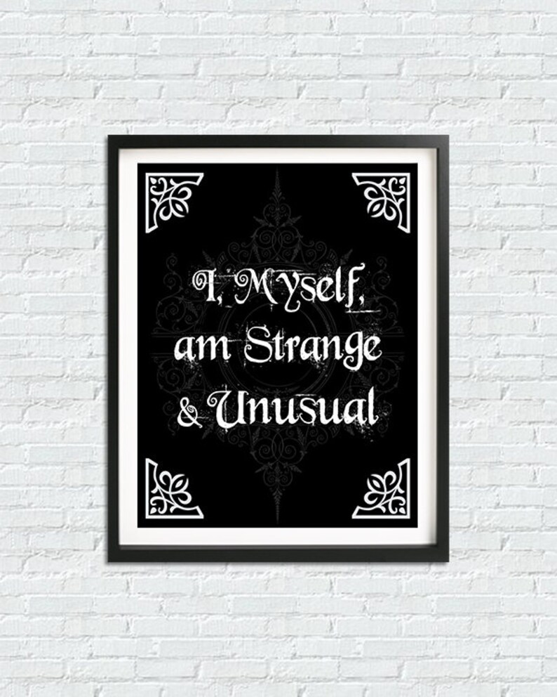 Gothic Print Occult Poster Gothic Furniture Gothic Home | Etsy
