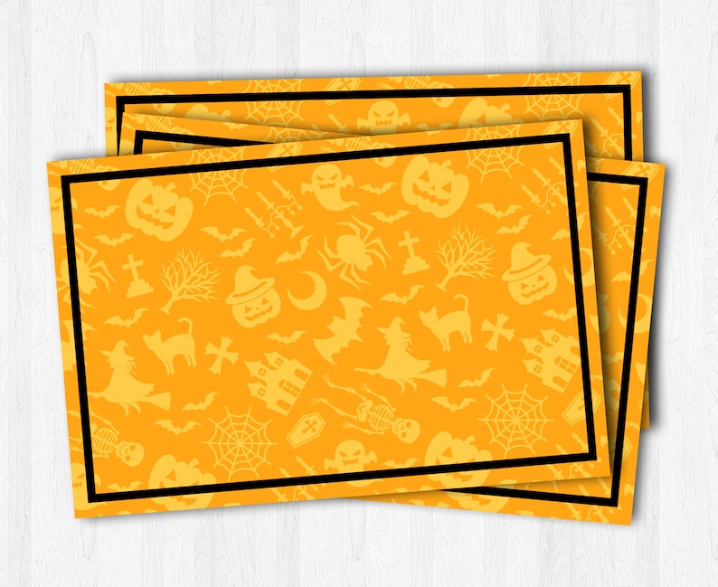 Disposable Placemats Halloween Table Runner Halloween Printable Placemats Fall Paper Placemats Halloween Linens Halloween Party Decor