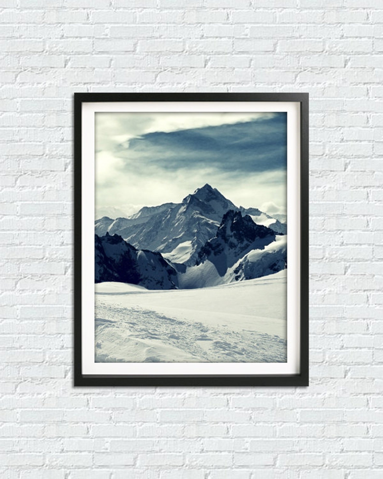 Mountain Print Minimalist Landscape Mountain Wall Art Etsy