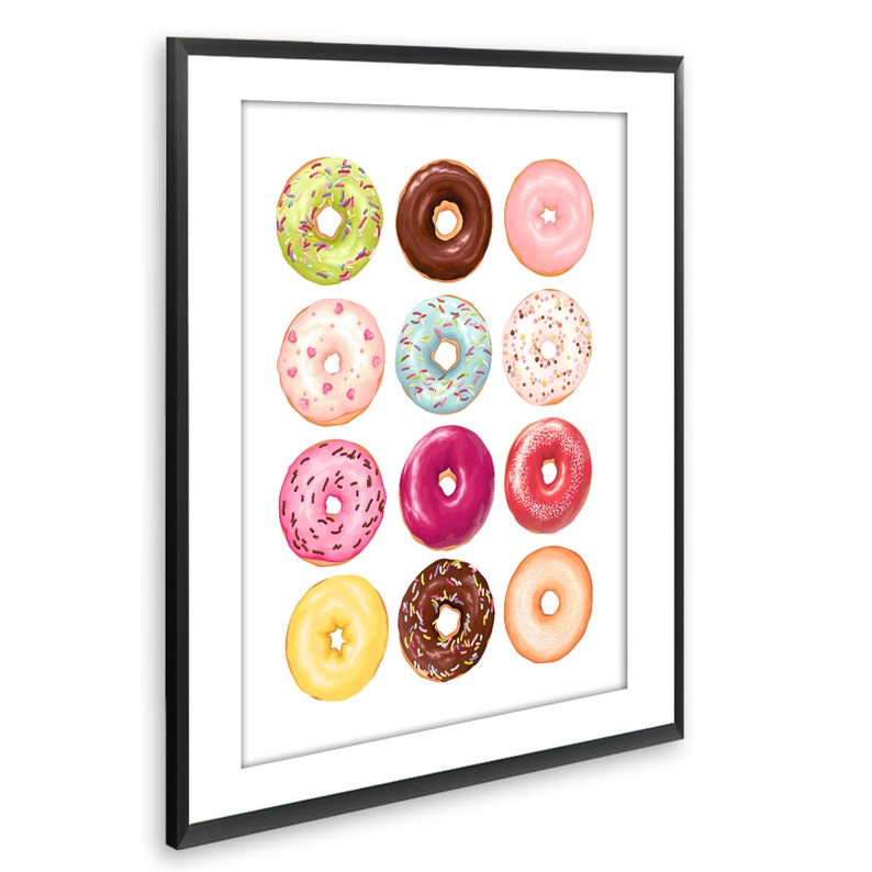 Donut Print Wall Art Donut Poster Best Selling Items Top | Etsy