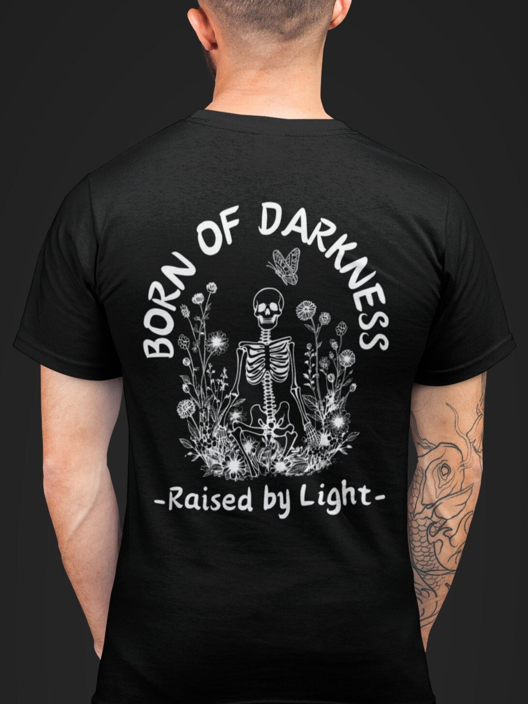Born to Create Forced to Post Men's Round Neck Darker Shade T-shirt