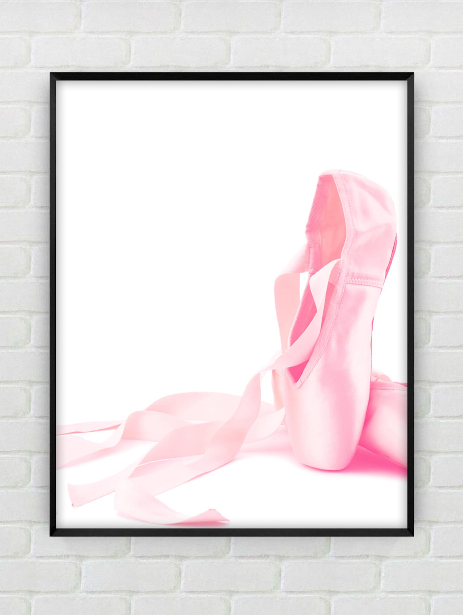 ballet shoes print, ballerina print, ballet print, ballerina decor, ballerina wall art, ballet poster, ballet studio decor, baby