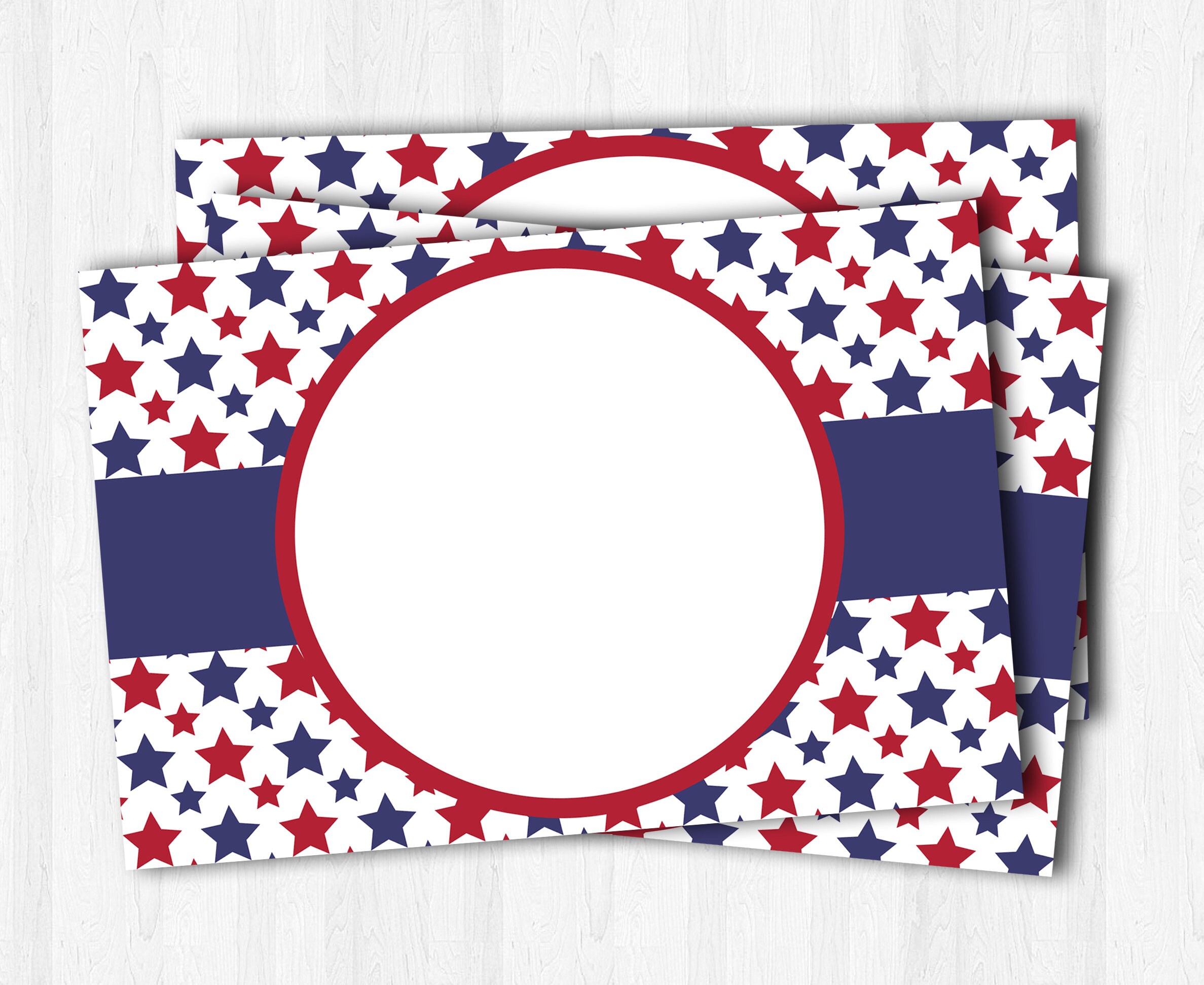 Patriotic Paper Placemats Printable Placemats Table Runner Etsy
