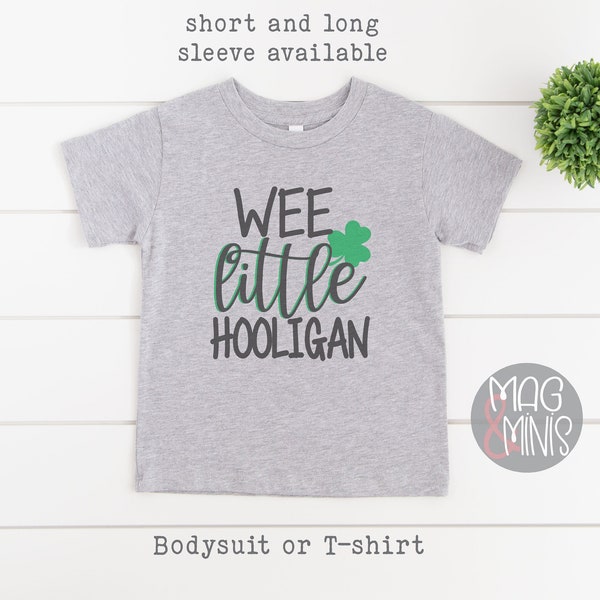 Wee little hooligan Onesie® Toddler T-shirt Saint Patrick's Day Shirt.