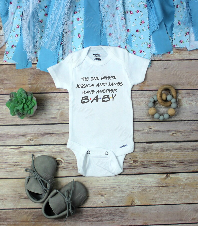 The One Where Personalized Names Have Another Baby Onesie® Etsy