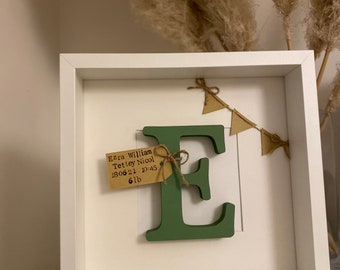 Personalised letter box frame