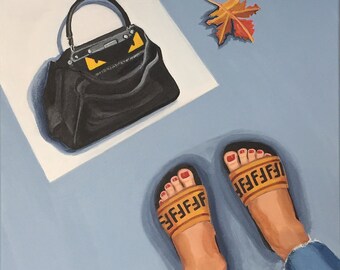 fendi fuzzy slides