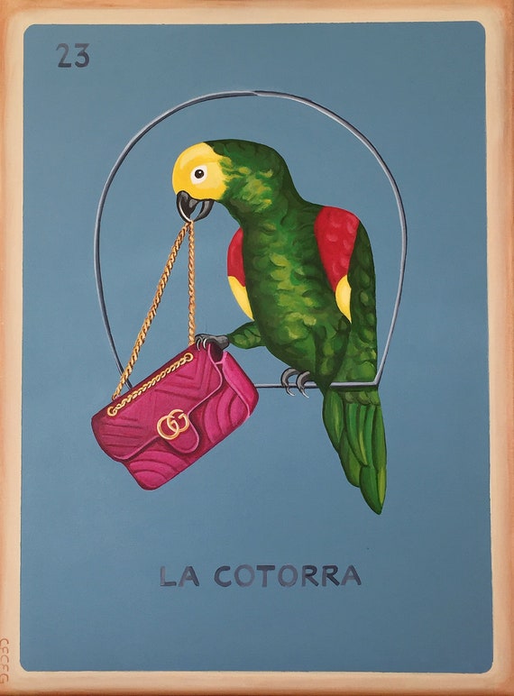 gucci parrot bag