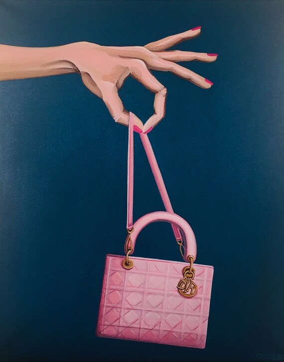 pink dior purse