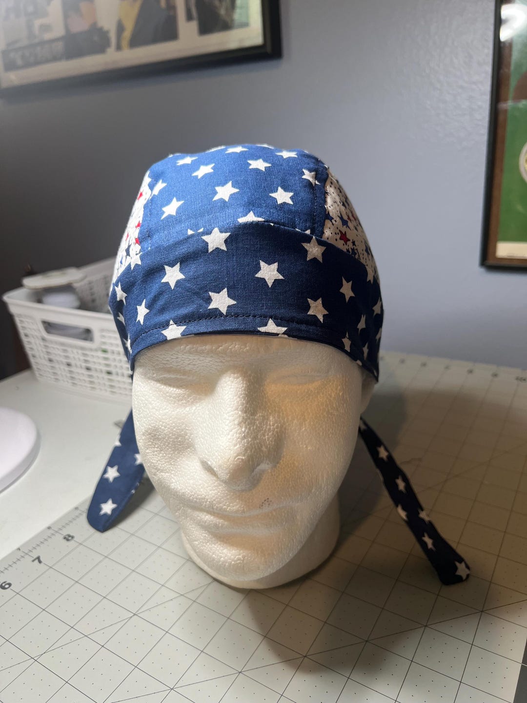 American Flag, Red White & Blue, 4th of July, Durag, Hat, Chemo Cap ...