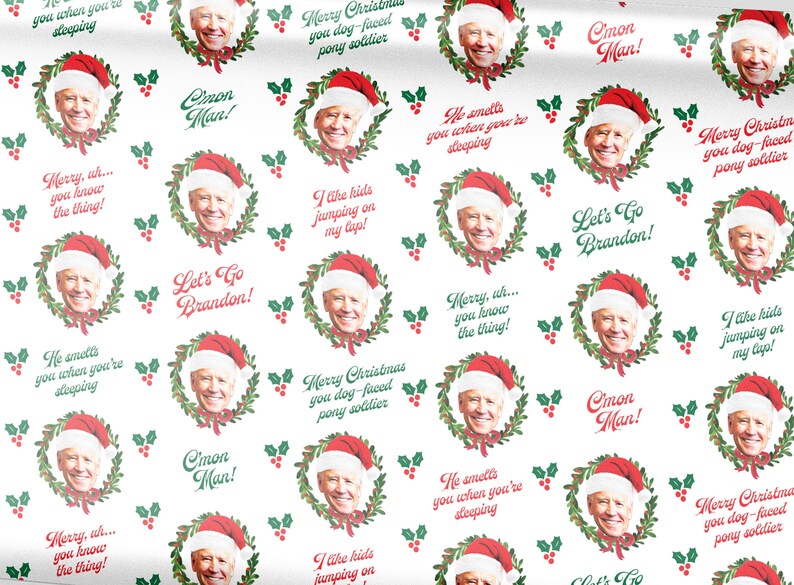 Joe Biden Funny Wrapping Paper - Hilarious Gift Wrap for Every Occasion! image 1
