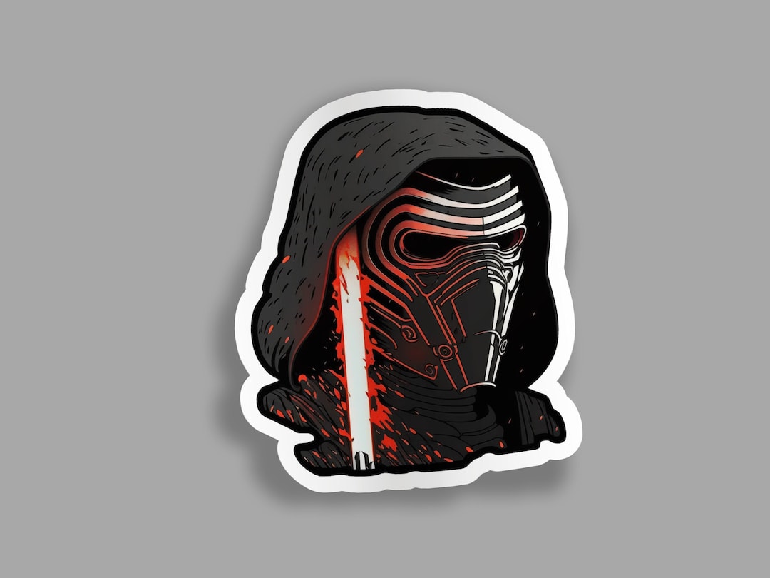 Kylo Ren Metal Sticker Star Wars - Etsy