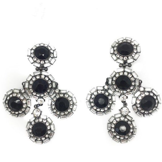 JENNIFER GIBSON JEWELLERY | 1990s Monochrome Crys… - image 1