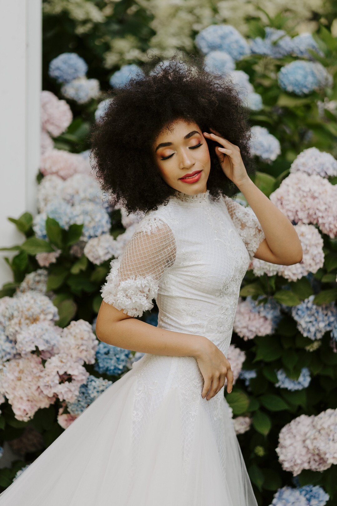 Abigail One-of-a-kind Wedding Dress Size Hand Beaded Sleeves