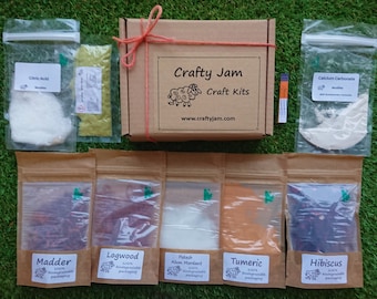 Crafty Jam Natural Dyeing 'Experimenter's' Starter Kit for Natural Fibres 100g