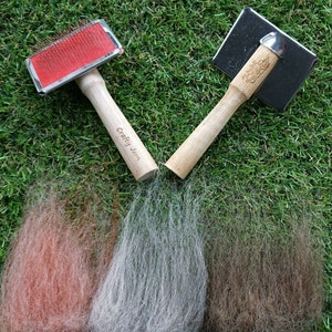 Crafty Jam Lightweight Mini Hand Carders Wool Felting Blending Spinning (Single)