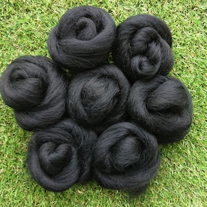 Needle Felting Black Corriedale/Merino. Felting Wool