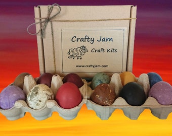 Crafty Jam Natural Dyeing 'Eco Egg-Experimenter's' Starter Kit, Egg Decorations