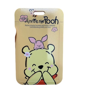 Cordón de Winnie the Pooh / Porta identificación / Etiqueta de equipaje / Porta credencial