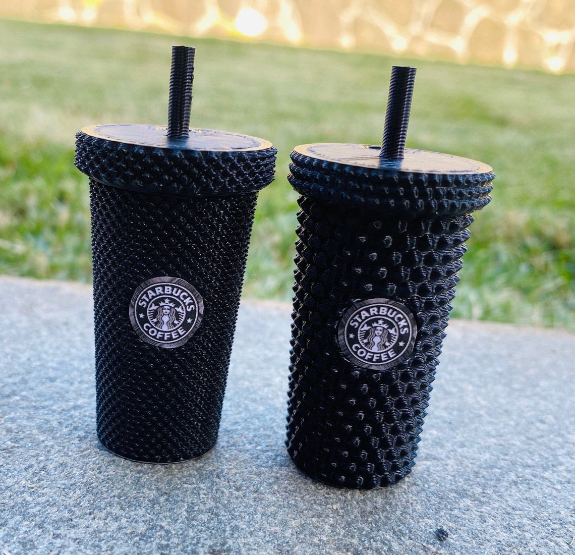 Starbucks Studded Tumbler Keychainblack Etsy