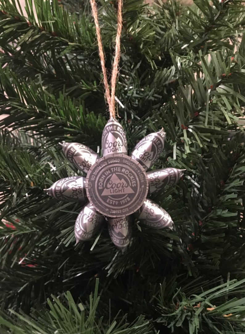 Coors light beer cap Christmas ornament Etsy