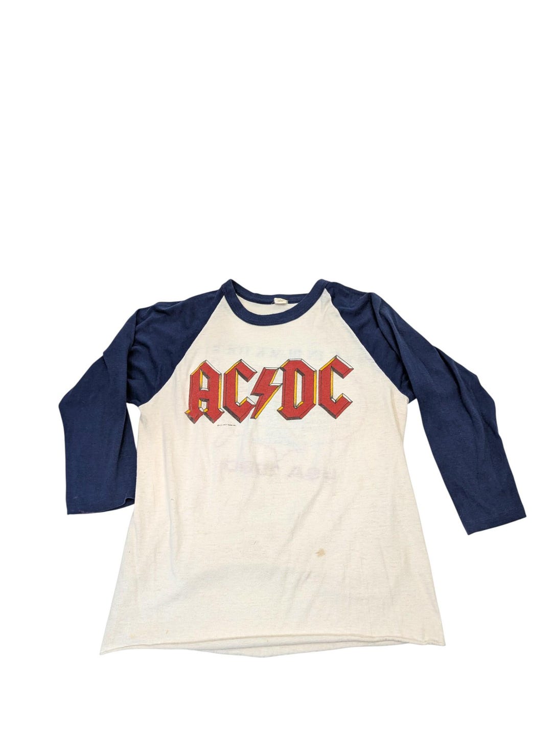1980 AC/DC Back in Black Tour Ringer Tee - Etsy