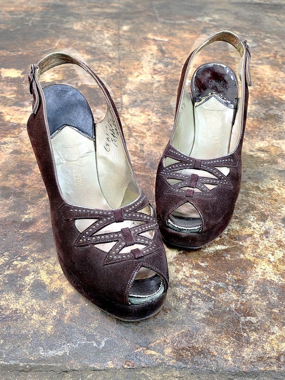 1940s Palter DeLiso Platform Shoes