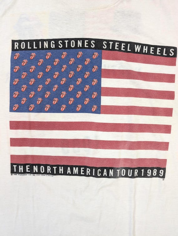 1989 Rolling Stones Steel Wheels Tour Tee