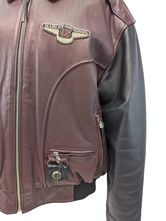 Harley Davidson 95th Anniversary Leather Jacket - Etsy