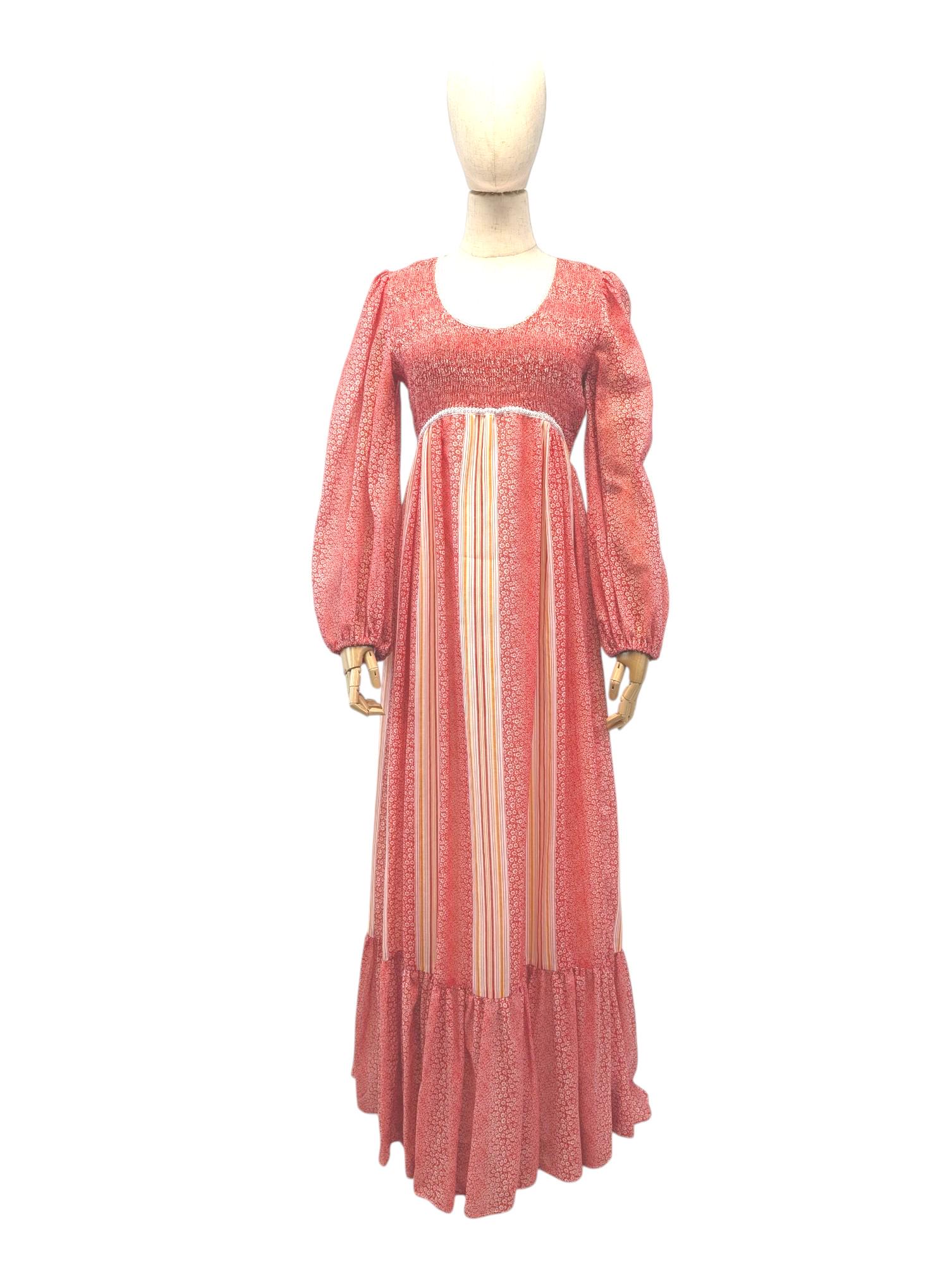 1960s/70s Maxi Dress by Candi Jones California Bust 34