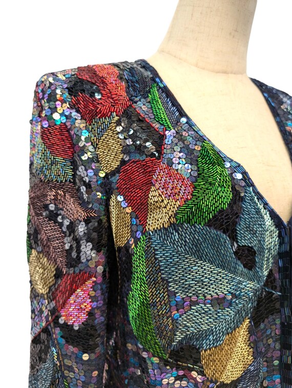 1980s/1990s Beaded Evening Jacket by Jack Bryan View 2