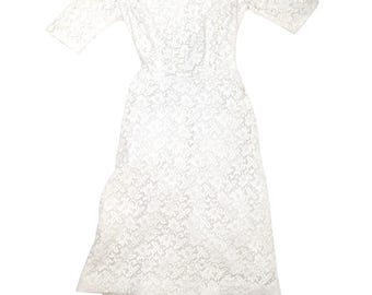 1950s Lace Cocktail Dress
