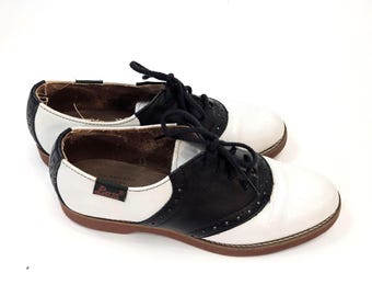 KIDS: Vintage Bass Saddle Shoes