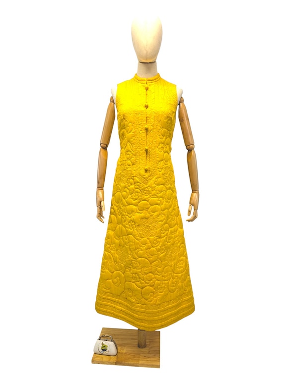 1960s Quilted Housedress By Charles & Co. - image 1
