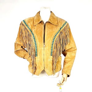 70s vintage Ms. Pioneer スエード チマヨ ジャケット 1970s Ms. Pioneer Chimayo Blanket and Suede Jacket | medium