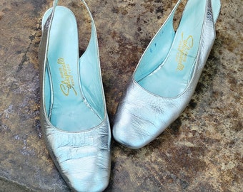 1960s Schiaparelli Evening Shoes 6N