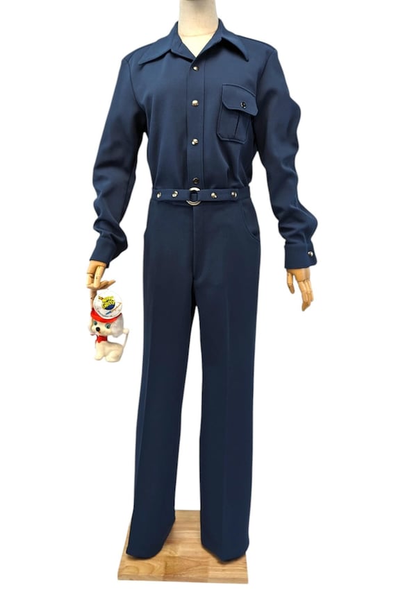 1970s Polyester Leisure Suit Chest 40" Waist 31"
