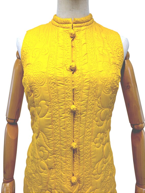 1960s Quilted Housedress By Charles & Co. - image 3